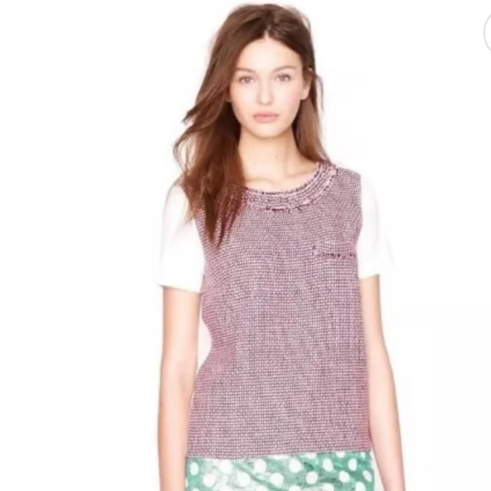 🌸J Crew Tweed Tee🌸